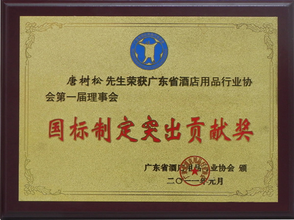 國標(biāo)制定突出貢獻(xiàn)獎